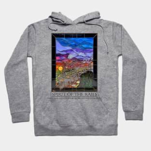 Spirit of the Rails Stained Glass for Light Hoodie